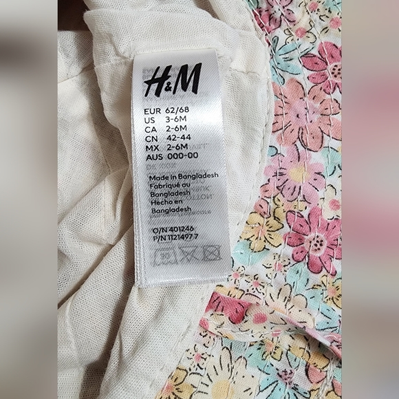 2pk 3-6M cotton summer hat - Picture 3 of 4